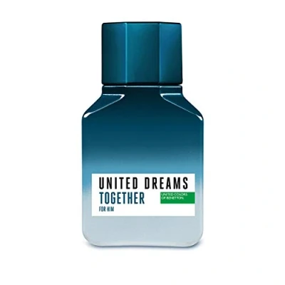 Image of Benetton United Dreams Together, Eau de Toilette for Men Fresh, Casual and Masculine Fragance Citrus Spicy Notes Ideal Day Wear 100 ml