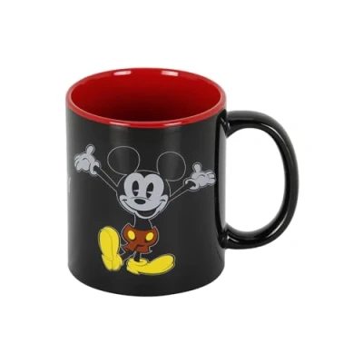Image of Mickey Mouse Face Mug, Black, 13 x 9.5 cm