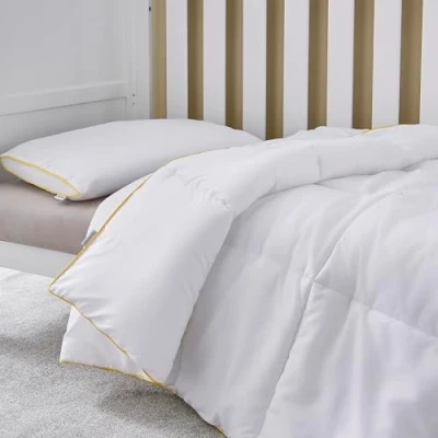 Image of Silentnight Safe Nights Luxury Cot Bed Duvet and Pillow Set Anti Allergy 4 Tog Junior Quilt Breathable Toddler for Children, Kids, Toddlers Hypoallergenic Machine Washable