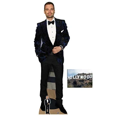 Image of BundleZ 4 FanZ Sebastian Stan Lifesize Cardboard Cutout/Standup Fan Pack, 184cm x 59cm Includes Mini Cutout and 8x10 Photo