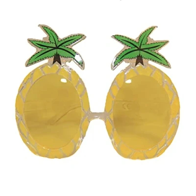 Image of NEW PINEAPPLE GLASSES TROPICAL BEACH PARTY FANCY DRESS
