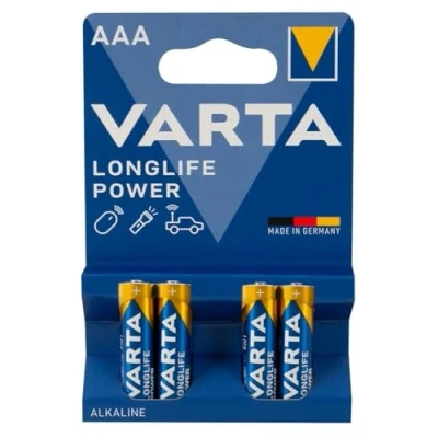 Image of Varta High Energy LR03 Micro AAA Battery (1.5 V, 2400 mAh, 4 Blister Pack)
