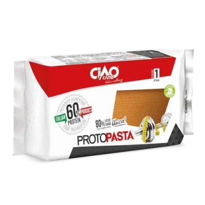 Image of Ciao Carb Low High Protein Lasagna Pasta 150g (7g Carbs Per Portion Keto Pasta) Pack of 3