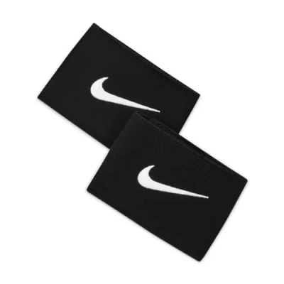 Image of NIKE Unisex Guard Stay II Football Straps, Black/White, One size