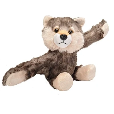 Image of Wild Republic 19556 Huggers Soft Toy Slap Bracelet, Gifts for Kids, Wolf Plush Toy, 20 cm