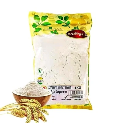 Image of Veenas Steamed Wheat Flour 1KG mavu High Fibre &amp; Protein Natural Indian Origin