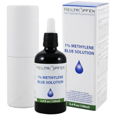 Image of Methylene Blue 1% solution 3.4 Fl Oz 100 ml scientific and analytical application Heiltropfen®