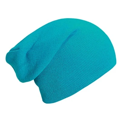 Image of DonDon Beanie hat Men Hats for Women Winter Slouch Design Turquoise