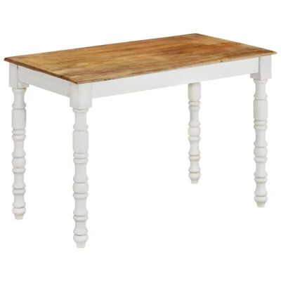 Image of vidaXL Dining Table 110x60x76 cm Solid Wood Mango