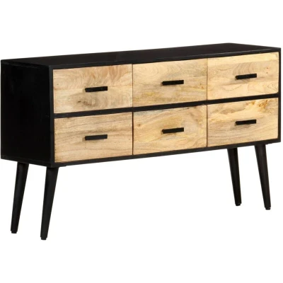 Image of vidaXL Sideboard 110x33x64 cm Solid Mango Wood