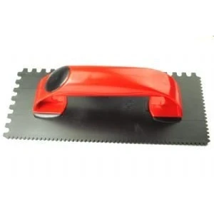 Image of Linic UK Made Tiling Grout Float Notched Comb 270mm x 110 mm RED. (S7390) Free Postage