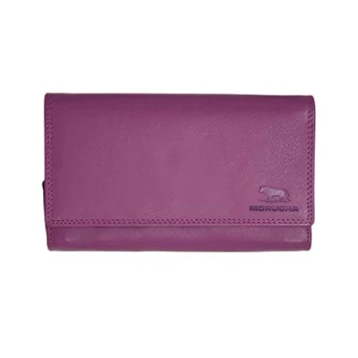 Image of MORUCHA Clutch Wallet for Women Genuine Leather RFID Blocking High Capacity Cardholder M90 (Fuchsia)