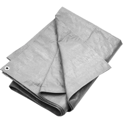 Image of vidaXL Tarpaulin 180 g/m² 6x6 m Grey HDPE
