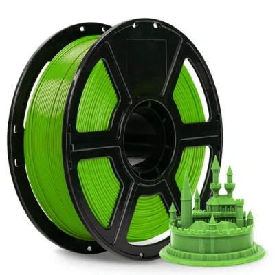 Image of FLASHFORGE ABS PRO 3D Printer Filament, Tough and Heat Resistant Filaments, 1kg Spool(2.2lbs), Dimensional Accuracy +/ 0.02 mm, Strong Durable Consumables (Green)