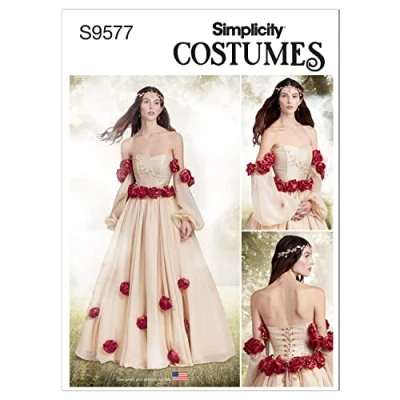Image of Simplicity SS9577R5 Misses&#039; Fantasy Costume R5 14 16 18 20 22