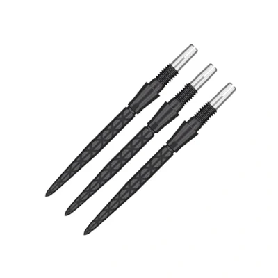 Image of TARGET Darts Swiss Point Storm Diamond Dart Points (3 Pack Set of Tips) 26mm Black SP Change Point, Professional Accessories