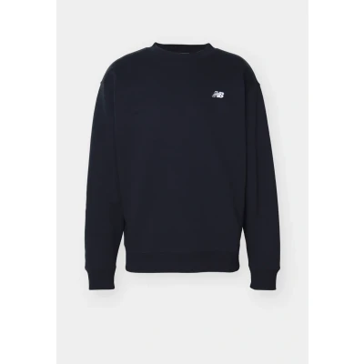 Image of New Balance Sport Essentials Small LOGO Brushed CREW Sweatshirt, Men&#039;s, Size: XS, Black