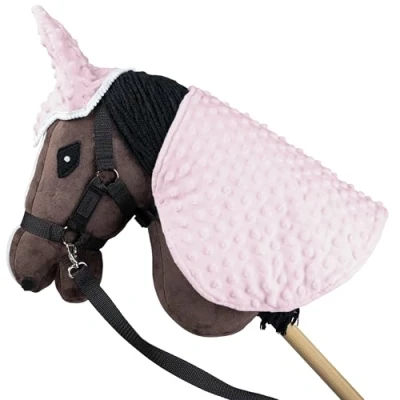 Image of SKIPPI Hobby Horse Blanket and Ear Bonnet Pink, Accessories