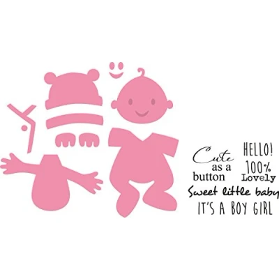 Image of Marianne Design Collectables &quot;Eline&#039;s Baby&quot; Die, Pink