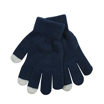 Image of STREET ESSENTIALS Boys Gloves Magic Touch Screen Knitted Warm Wooly Winter