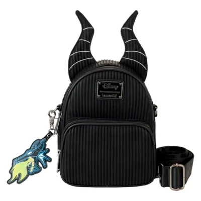 Image of Loungefly Disney Villains Malificent Convertible Mini Backpack