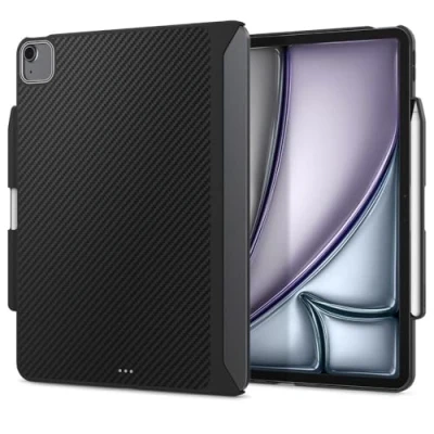 Image of Spigen Enzo Aramid Case Compatible with iPad Air 6th Generation 11 inch M2 (2024), 5th 10.9 (2022), 4th (2020) Black