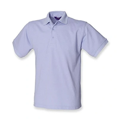 Image of Henbury Heavy Pique Polo Shirt : Color Lavender Size L