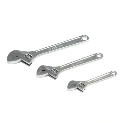 Image of Silverline Adjustable Wrench Set 3pce 150, 200 &amp; 250mm