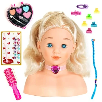 Image of Theo Klein 5236 Princess Coralie Make Up Hairstyling Head, Toy