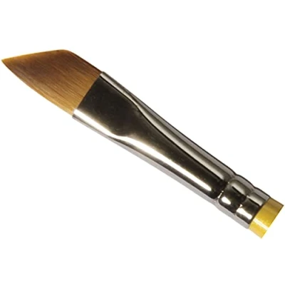 Image of Daler Rowney System3 Acrylic Brush, Synthetic Hair, Short Handle, Sword, 1/4in
