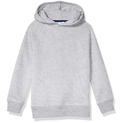 Image of Amazon Essentials Boys&#039; Fleece Sweater Hoodie Sweatshirts, Light Grey Heather, 9 Years