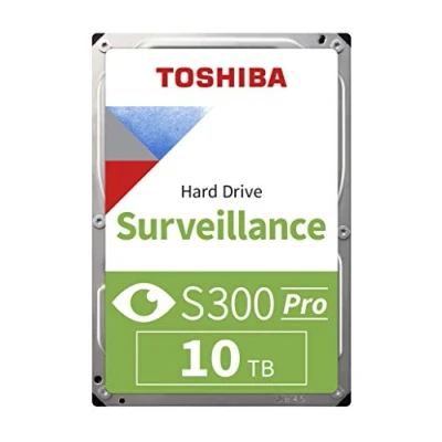 Image of Toshiba S300 PRO 10TB Surveillance 3.5 Internal Hard Drive CMR SATA 6 Gb/s 7200 RPM 512MB Cache HDWTA1AUZSVAR