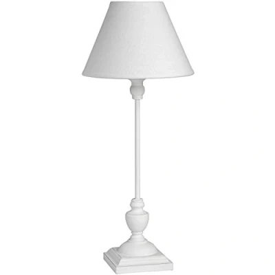 Image of Hill 1975 Symi Slim Table Lamp, Wood, Linen, Mixed, one
