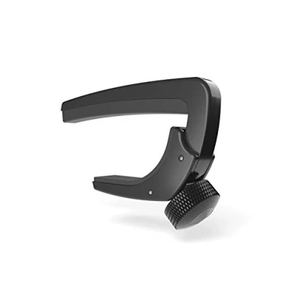 Image of D&#039;Addario PW CP 07 Guitar Capo for Acoustic and Electric NS Lite Adjustable Tension Accessories Works 6 String Guitars Black