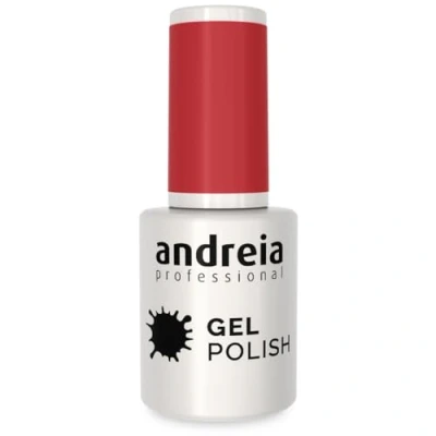 Image of Andreia Semi Permanent Nail Gel Polish for UV/LED Lamp Intense Shine and 4 weeks Lasting French Manicure Varnish Colour 227 Dark Rose Pink Shades of Red 10.5 ml