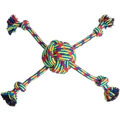 Image of Petface Toyz Quad Woven Rope Ball Dog Toy
