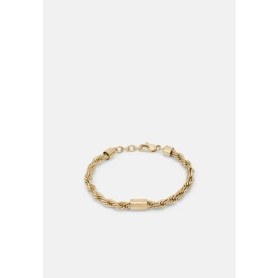 Image of Armani Exchange Men&#039;s Gold Tone Stainless Steel Chain Bracelet, AXG0124710