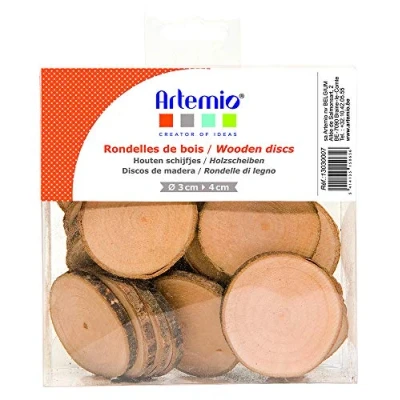 Image of Artemio 180 g Wooden Discs, Brown