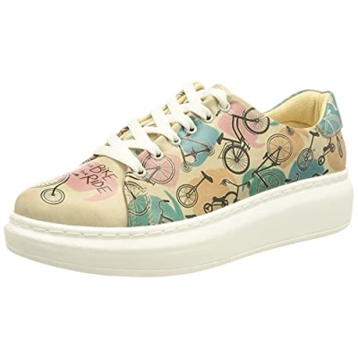 Image of DOGO Women&#039;s Myra Sneaker, Multicolor, 10 UK