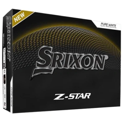 Image of Srixon Z STAR 9 High Performance Golf Ball Extreme Distance &amp; Spin FastLayer DG Core 2.0 Skin+ Cover Soft Feel Control Available in White Tour Yellow