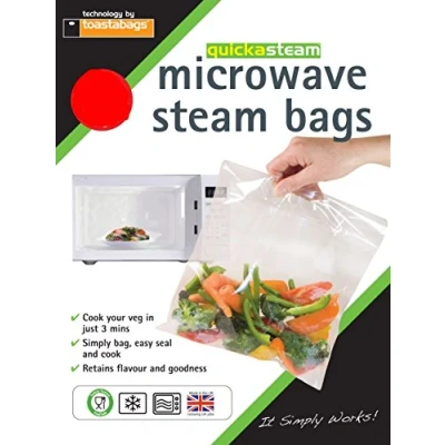 Image of Toastabags Microwave steam (Pack of 100) Medium Bags, 21 x 16.5 1.75 cm
