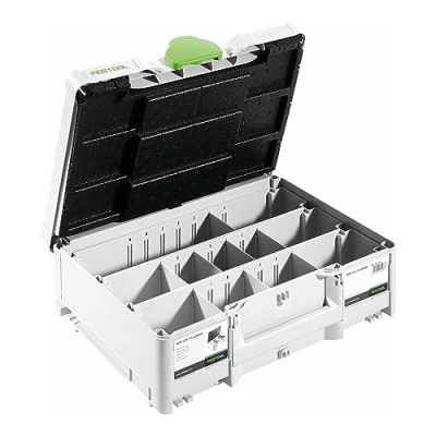 Image of Festool 576796 Systainer T LOC SORT SYS3 M 137 DOMINO, Grey, 13.7 cm*39.6 cm*29.6 cm