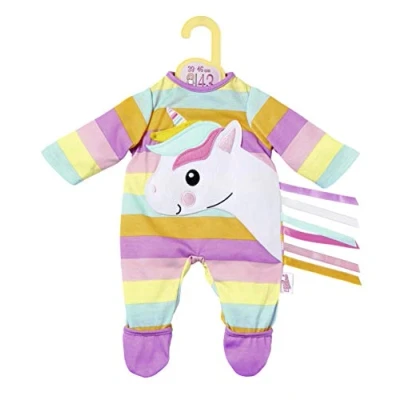 Image of Dolly Moda 870501 Unicorn Romper, Size 43 cm, Solid, Multicoloured