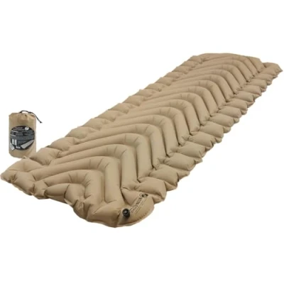 Image of Klymit Unisex&#039;s Insulated Static V Sleeping Pad, Coyote Sand 2020, One size