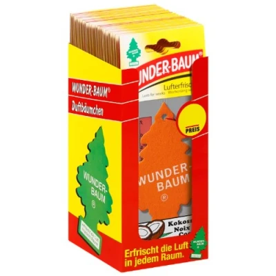 Image of Wunderbaum WUNDER BAUM 134204/24 Coconut Air Freshener Case of 24