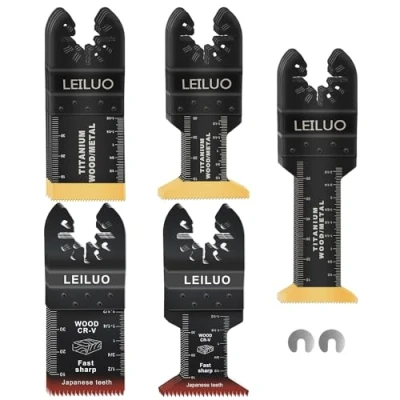 Image of LEILUO 20Pcs Multitool Accessoriess Professional Cutting Set Japanese Teeth Titanium Universal Accessories with Storage Bag Fit DeWalt Milwaukee Makita and More
