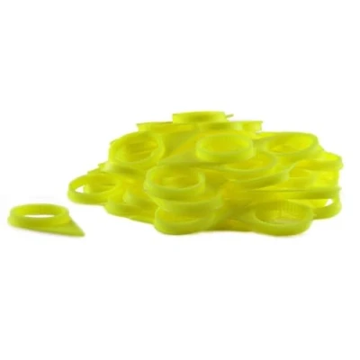 Image of Bison Parts WNI30MM Wheel Nut Indicators 100 Pieces, 30 mm Size, Yellow