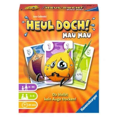 Image of Ravensburger 20348 Heul doch! Mau Mau, Card Game for 3 6 Players, Action from 7 Years, Grey