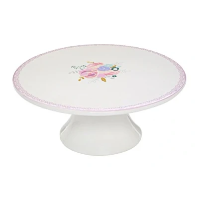 Image of Premier Housewares White Cake Stand Dolomite Cupcake stands for Afternoon Tea Plate Holder Multi Colour 11h x 25w 25d