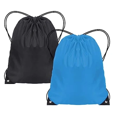 Image of JFmall Drawstring Bags, Swim PE Bags Gym Bag for Kids Adults String Swimming Sports School Travel